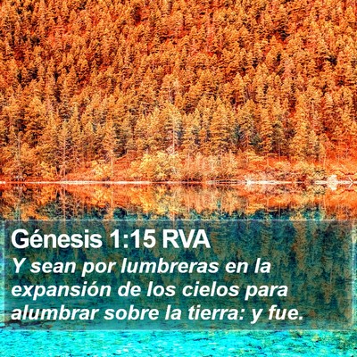 Génesis 1:15 RVA Bible Verse Image