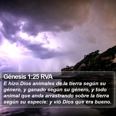 Génesis 1:25 RVA Bible Verse Image