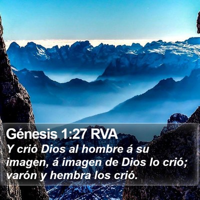 Génesis 1:27 RVA Bible Verse Image