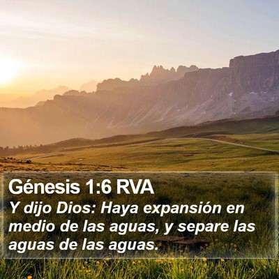 Génesis 1:6 RVA Bible Verse Image