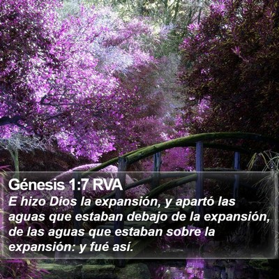 Génesis 1:7 RVA Bible Verse Image