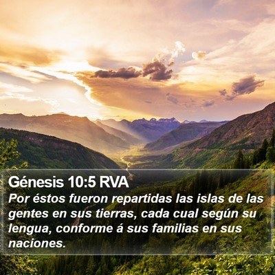 Génesis 10:5 RVA Bible Verse Image