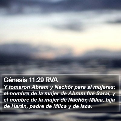 Génesis 11:29 RVA Bible Verse Image