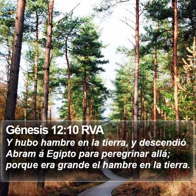 Génesis 12:10 RVA Bible Verse Image