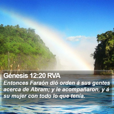 Génesis 12:20 RVA Bible Verse Image