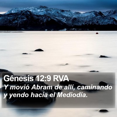 Génesis 12:9 RVA Bible Verse Image