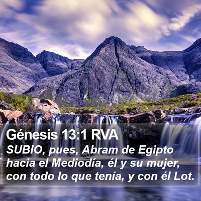 Génesis 13:1 RVA Bible Verse Image