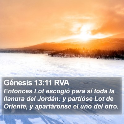 Génesis 13:11 RVA Bible Verse Image