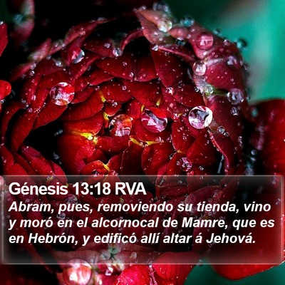 Génesis 13:18 RVA Bible Verse Image