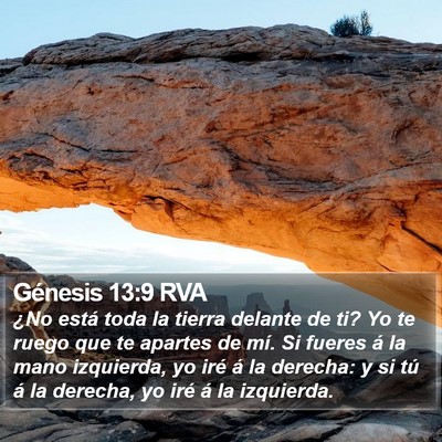 Génesis 13:9 RVA Bible Verse Image