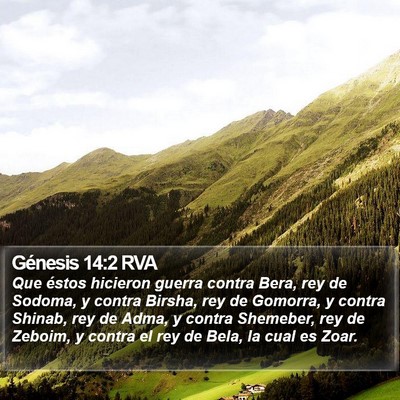 Génesis 14:2 RVA Bible Verse Image