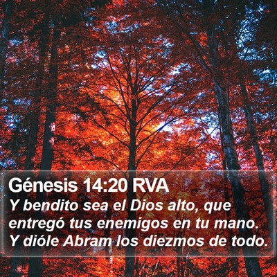 Génesis 14:20 RVA Bible Verse Image