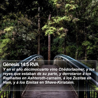 Génesis 14:5 RVA Bible Verse Image