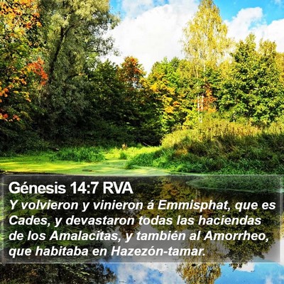 Génesis 14:7 RVA Bible Verse Image
