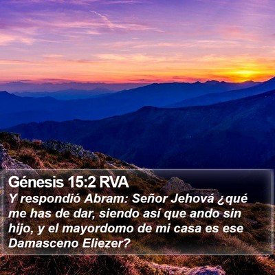 Génesis 15:2 RVA Bible Verse Image