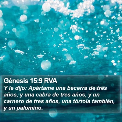 Génesis 15:9 RVA Bible Verse Image