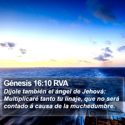 Génesis 16:10 RVA Bible Verse Image