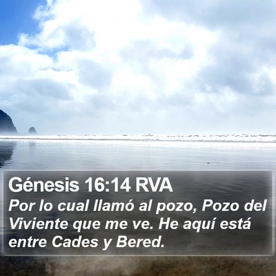 Génesis 16:14 RVA Bible Verse Image