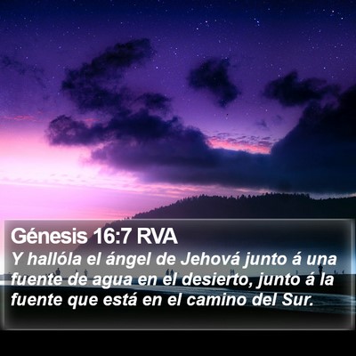 Génesis 16:7 RVA Bible Verse Image