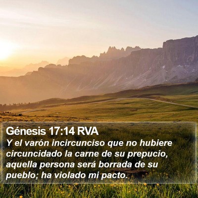 Génesis 17:14 RVA Bible Verse Image