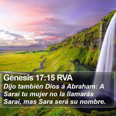 Génesis 17:15 RVA Bible Verse Image