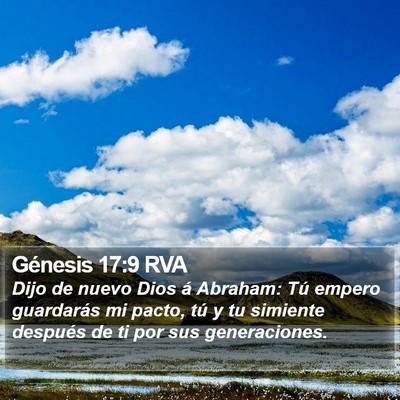 Génesis 17:9 RVA Bible Verse Image