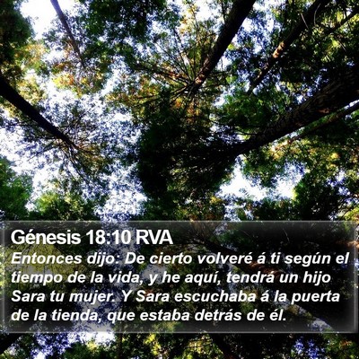 Génesis 18:10 RVA Bible Verse Image