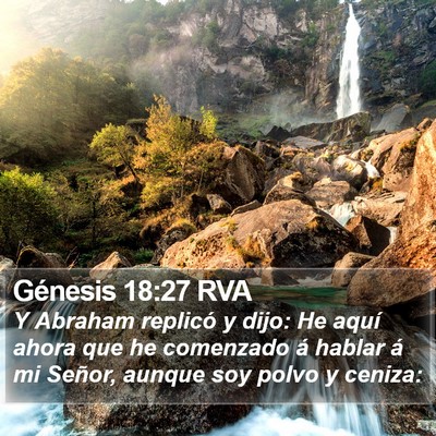 Génesis 18:27 RVA Bible Verse Image