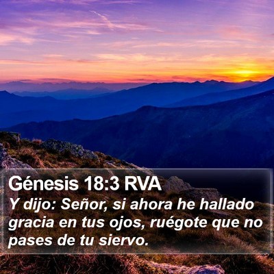 Génesis 18:3 RVA Bible Verse Image