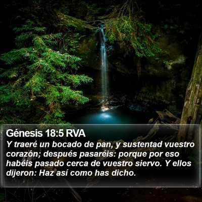Génesis 18:5 RVA Bible Verse Image