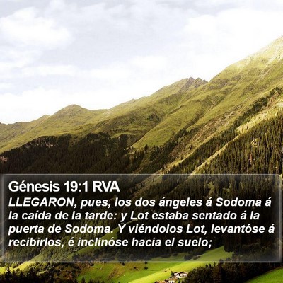 Génesis 19:1 RVA Bible Verse Image