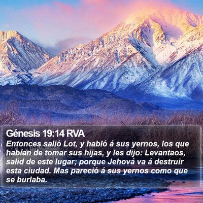 Génesis 19:14 RVA Bible Verse Image