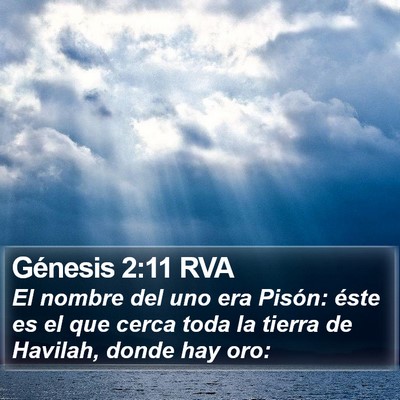 Génesis 2:11 RVA Bible Verse Image
