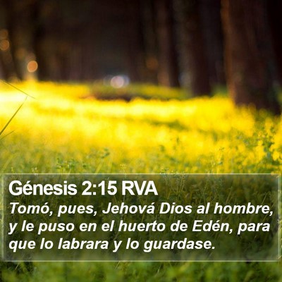 Génesis 2:15 RVA Bible Verse Image