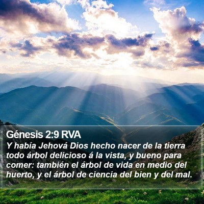 Génesis 2:9 RVA Bible Verse Image