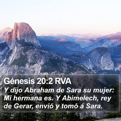 Génesis 20:2 RVA Bible Verse Image