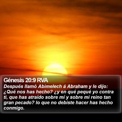 Génesis 20:9 RVA Bible Verse Image