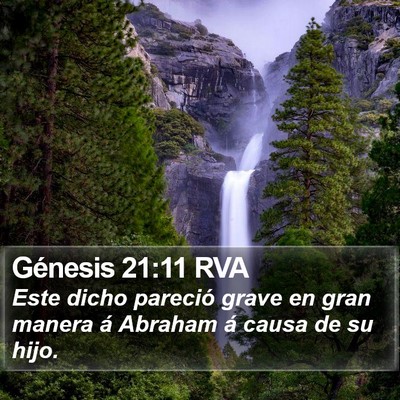 Génesis 21:11 RVA Bible Verse Image