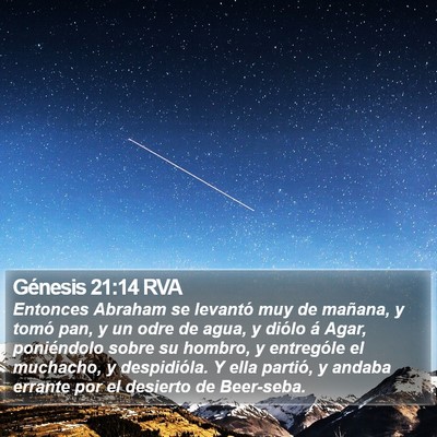 Génesis 21:14 RVA Bible Verse Image