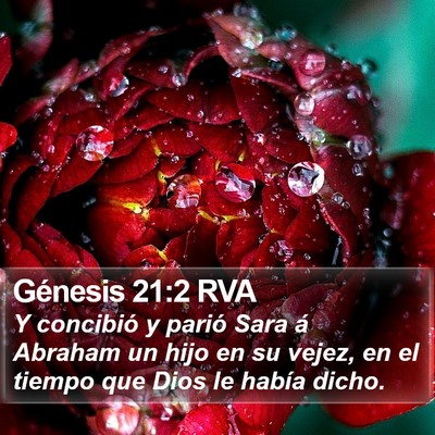 Génesis 21:2 RVA Bible Verse Image
