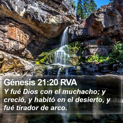 Génesis 21:20 RVA Bible Verse Image