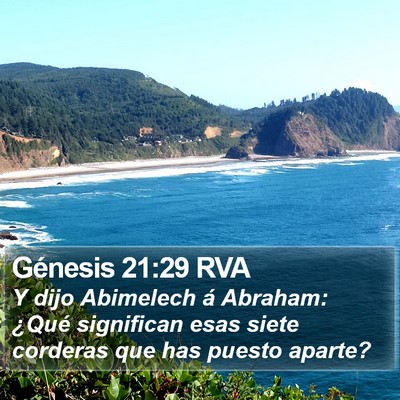 Génesis 21:29 RVA Bible Verse Image