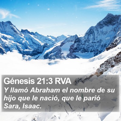 Génesis 21:3 RVA Bible Verse Image