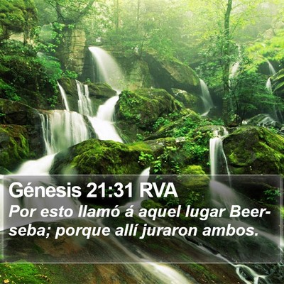 Génesis 21:31 RVA Bible Verse Image