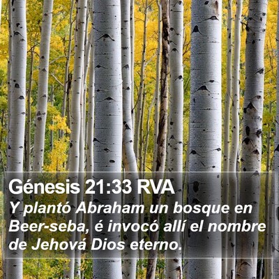 Génesis 21:33 RVA Bible Verse Image