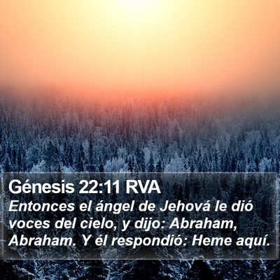 Génesis 22:11 RVA Bible Verse Image