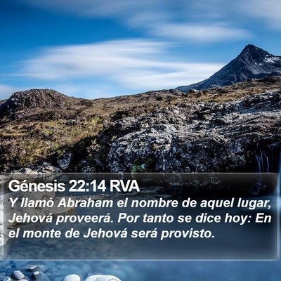 Génesis 22:14 RVA Bible Verse Image