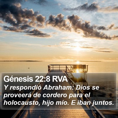 Génesis 22:8 RVA Bible Verse Image