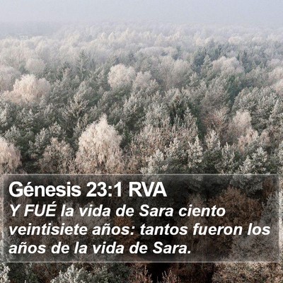 Génesis 23:1 RVA Bible Verse Image