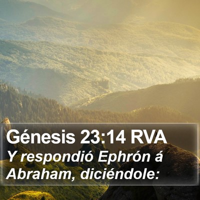 Génesis 23:14 RVA Bible Verse Image